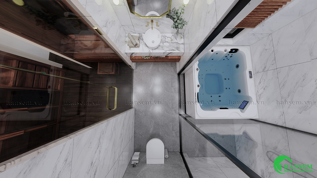thiết kế nội thất phòng tắm vệ sinh tại tp vinh