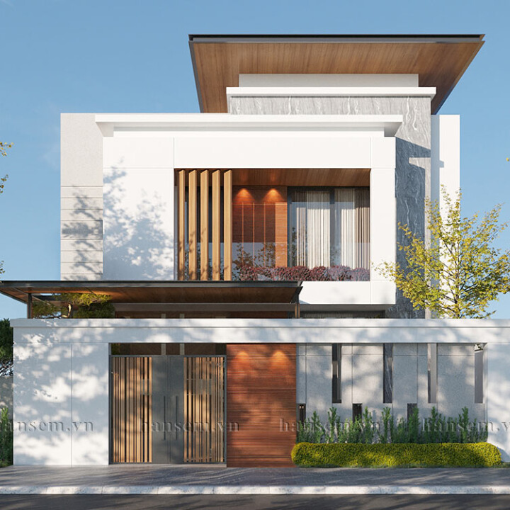 thiết kế kiến trúc ngoại thất nhà anh đức tp vinh