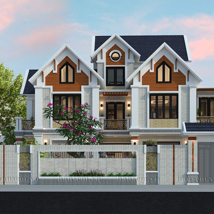 thiết kế kiến trúc ngoại thất nhà anh hoàng tại hà tĩnh