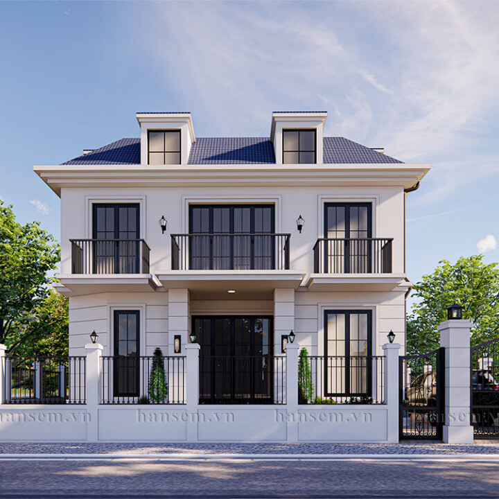 thiết kế kiến trúc ngoại thất nhà anh lợi tại thành phố vinh