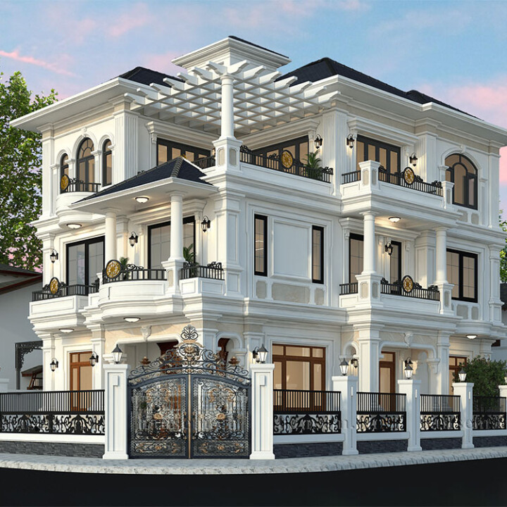 thiết kế kiến trúc biệt thự tại nhà anh giang tại quảng bình