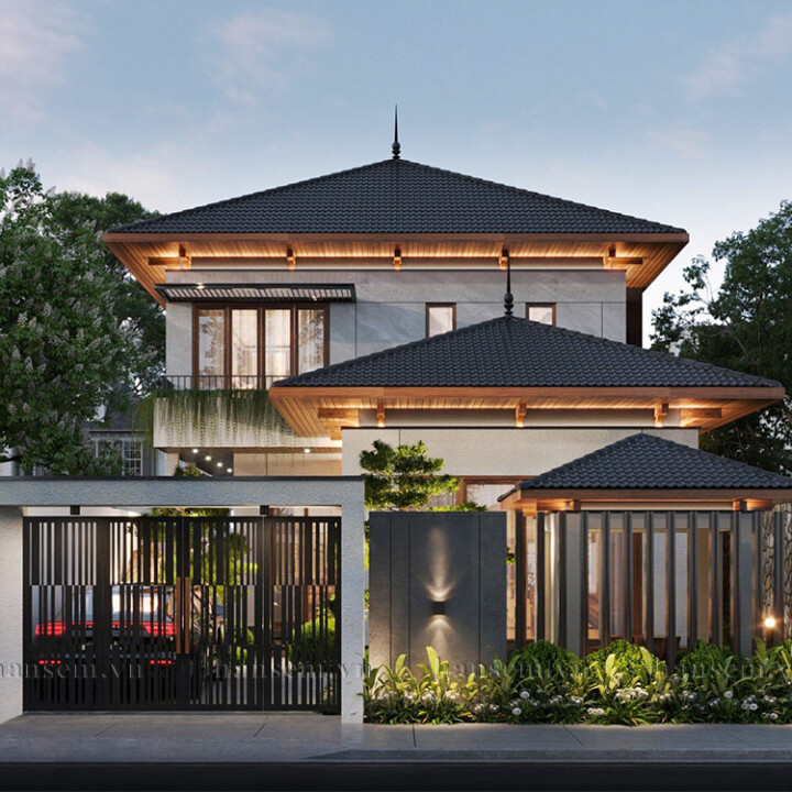 thiết kế kiến trúc ngoại thất nhà anh hùng nam đàn