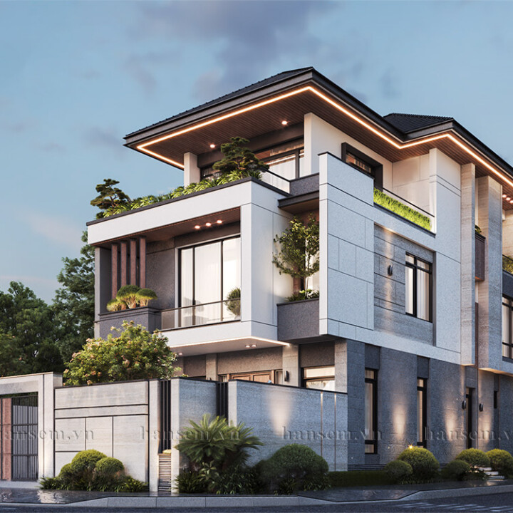 thiết kế kiến trúc nhà anh long tại hà tĩnh