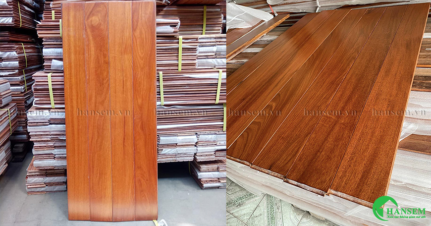 Sàn gỗ trải qua quy trình xử lý nghiêm ngặt nên có màu sắc và tuổi thọ cao