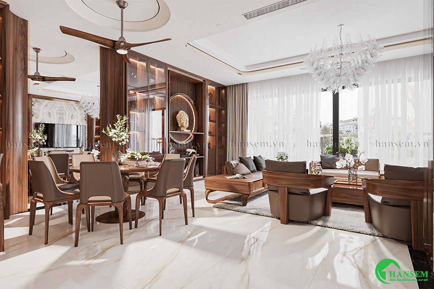 Không gian thông thoáng và mang lại sự sang trọng phóng khoáng