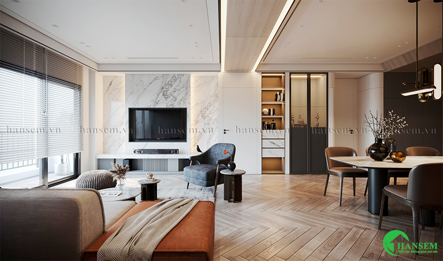 Thiết kế đơn giản và tinh tế với vật liệu gần gũi