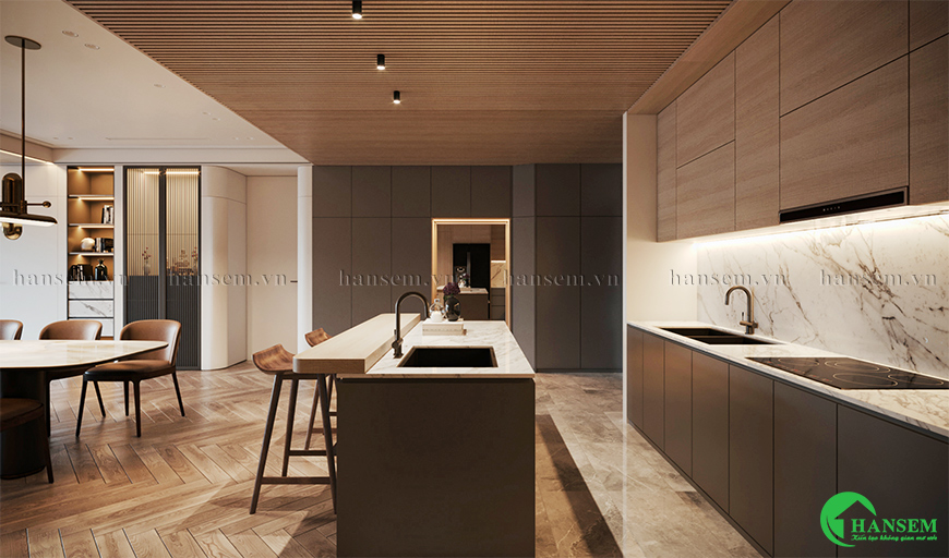 Tông màu chủ đạo với gam màu trung tính cảm giác yên bình và nhẹ nhàng