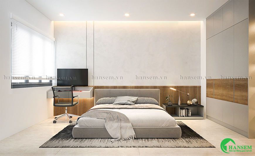 phòng ngủ nhà ống 4m