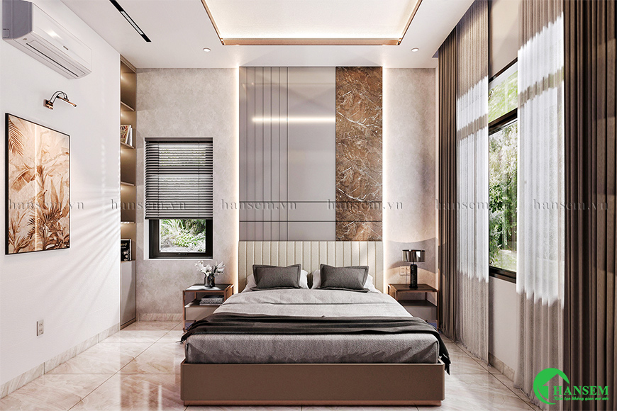 phòng ngủ nhà ống 4m