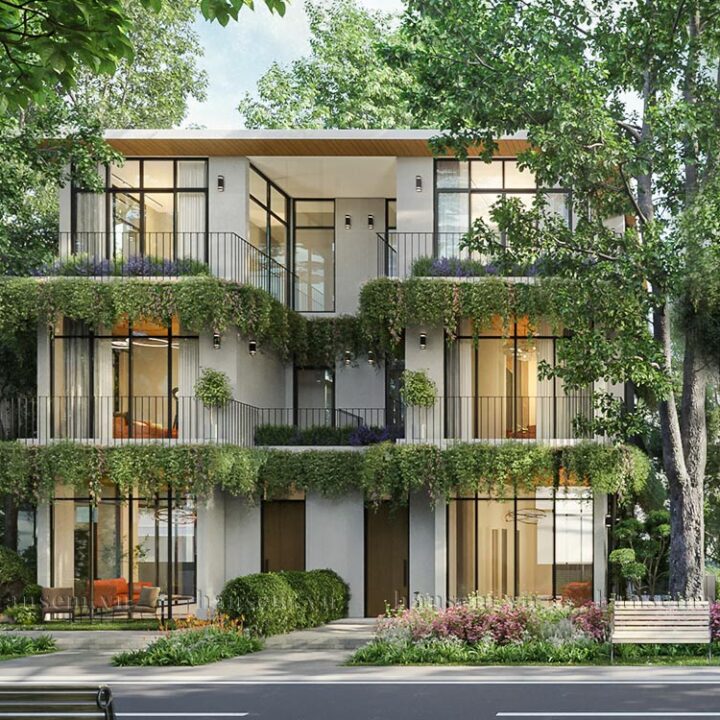 thiết kế nội thất biệt thự hiện đại nhà anh tại ecopark vinh