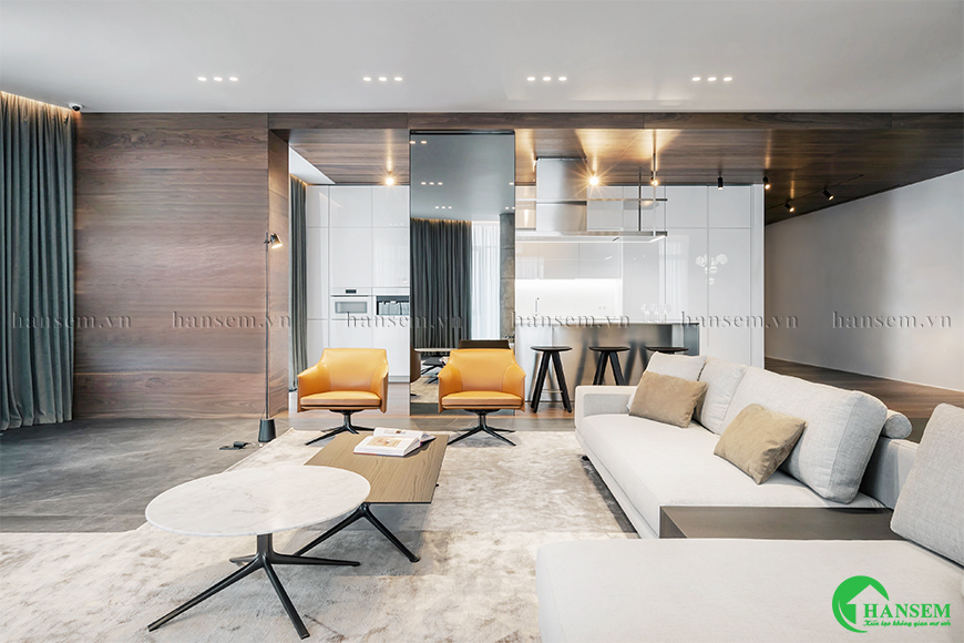 Bố trí đồ nội thất khang trang đảm bảo công trình luôn tiện dụng