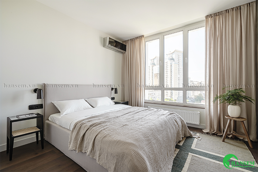 Thiết kế nội thất phòng ngủ căn hộ chung cư đẹp