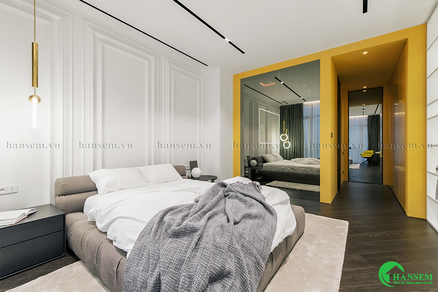 Mảng tường đắp phào chỉ thạch cao đẹp ấn tượng người xem