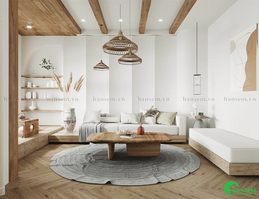 Phong cách Bắc Âu tinh tế sắc trắng hiện đại