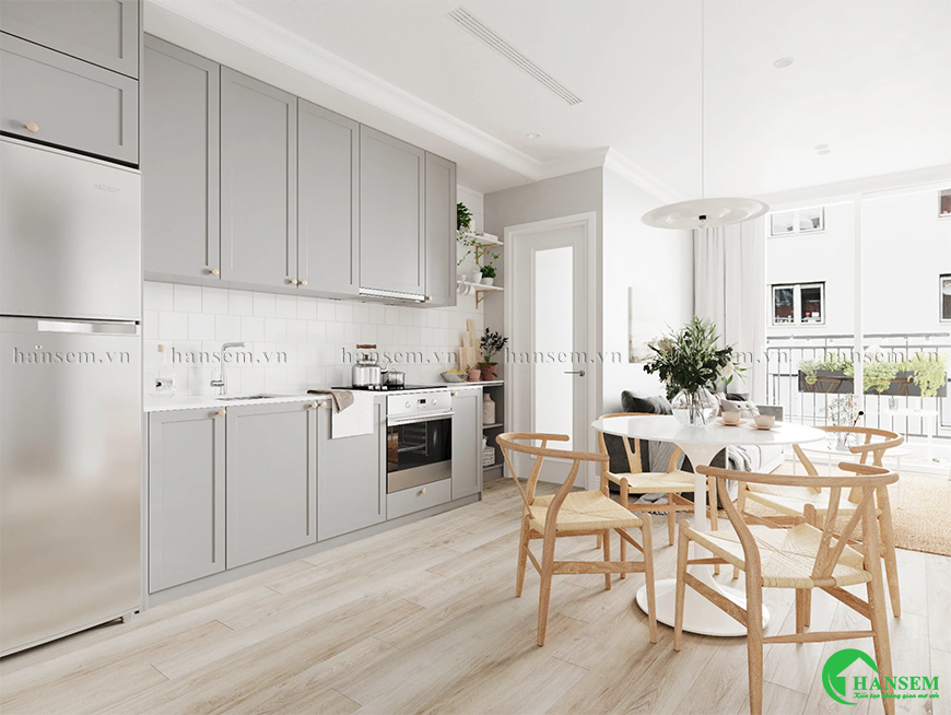 Sử dụng chất gỗ công nghiệp, gỗ tự nhiên mang lại cảm giác hiện đại tinh tế