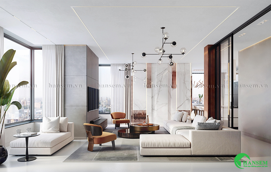 thiết kế nội thất chung cư 125m2