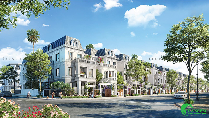 Mặt tiền với lối thiết kế hiện đại bố trí hài hòa và phủ cây xanh rất bắt mắt