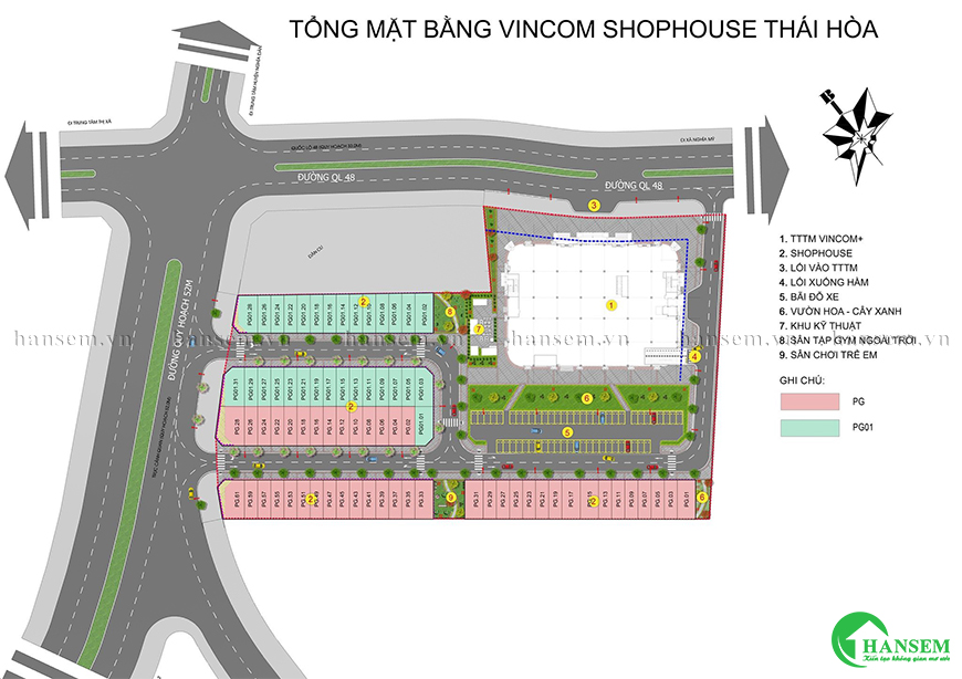 thiết kế thi công nội thất tại khu đô thị vincom shophouse thái hòa