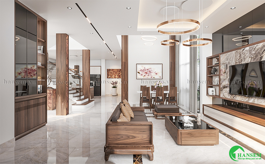 Nội thất nhà phố khoác lên mình diện mạo tinh tế và hiện đại