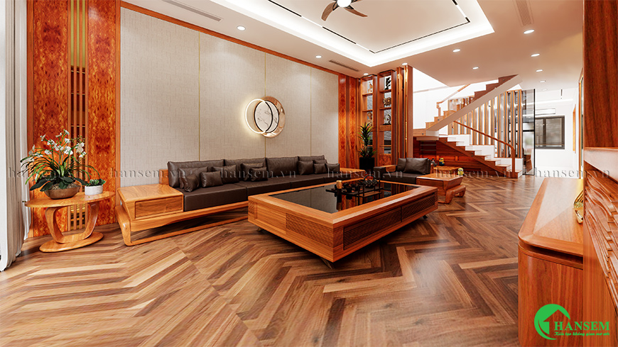 Lựa chọn chất liệu màu sắc và bố cục sắp đặt phù hợp với chất liệu