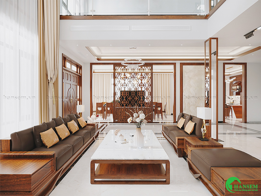 Trang trí nội thất vách ngăn hoa văn đẹp hiện đại