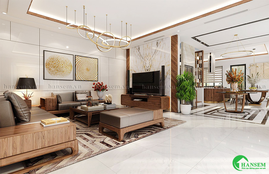 Những chi tiết nhỏ như cây xanh, tranh nghệ thuật hay vài chiếc lọ họa nhỏ xinh tô điểm không gian