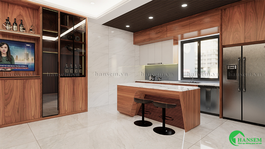 Chất gỗ tự nhiên sang trọng với đường nét tinh xảo giữ sự ấm áp và gần gũi