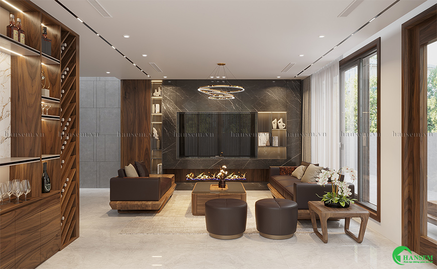 Không gian phòng khách ấn tượng và mang lại cảm xúc phong cách sống