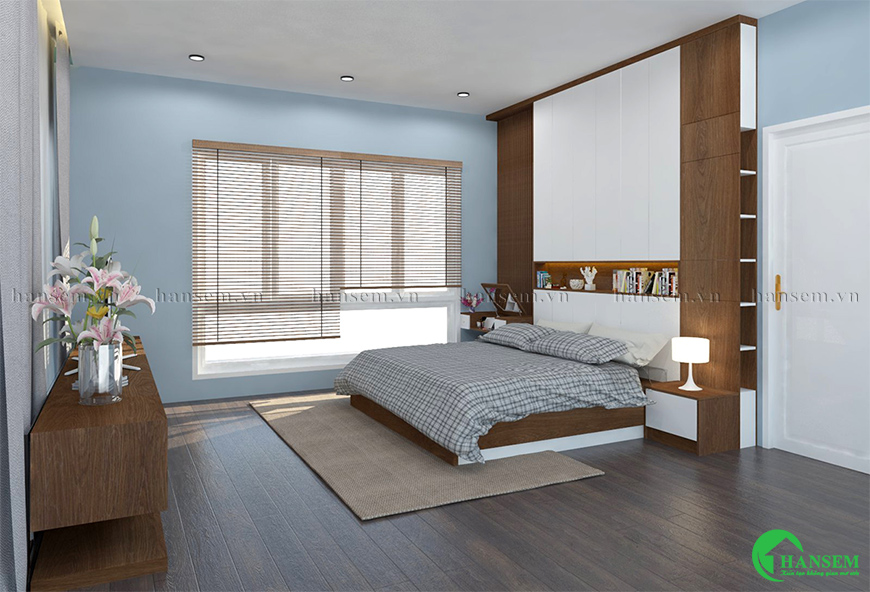 Thiết kế thi công phòng ngủ đẹp nhà phố hiện đại