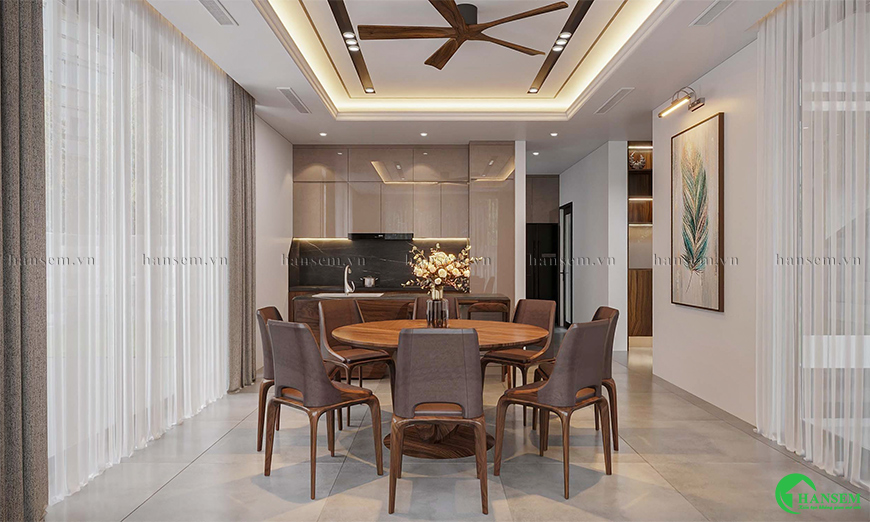 Thiết kế nội thất bếp đẹp tự nhiên và dịu nhẹ