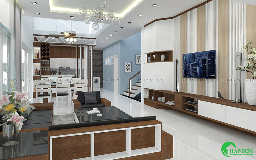 Tận dụng tối đa diện tích để mang lại sự tiện nghi và rộng mở khi nhà phố có không gian hẹp