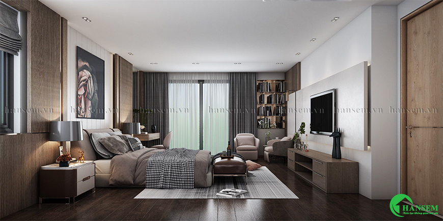 Bố trí nội thất hiện đại và đầy đủ tiện nghi