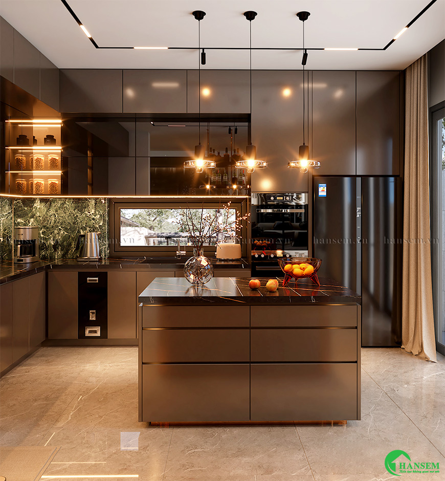 Khơi nguồn cảm hứng ấn tượng với phòng bếp sang trọng và đầy đủ tiện nghi