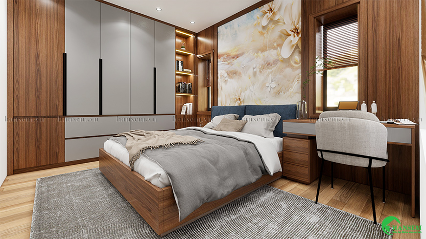 Thiết kế thi công nội thất phòng ngủ sang trọng đẹp mắt