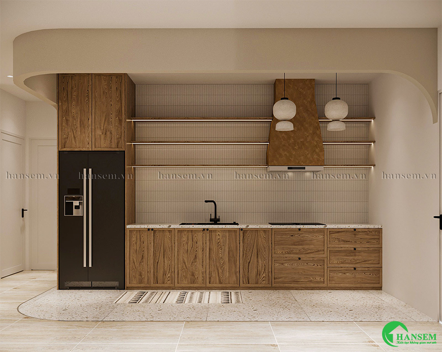 Phong cách hiện đại và thông thoáng mang lại sự tiện lợi lưu trữ rộng rãi