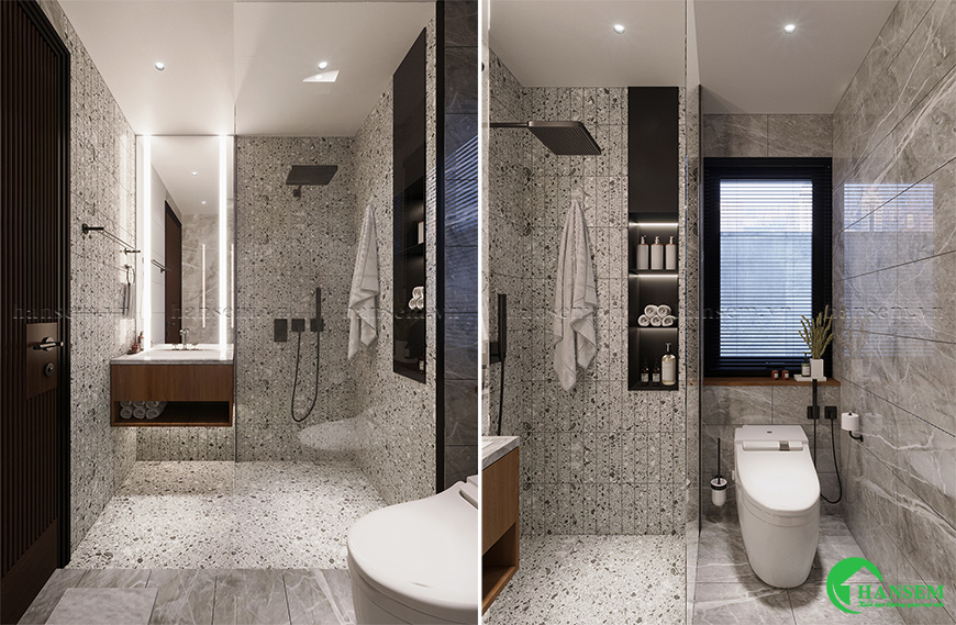 Phòng tắm hiện đại và đầy tiện nghi sẽ tái tạo năng lượng và làm sạch thân thể