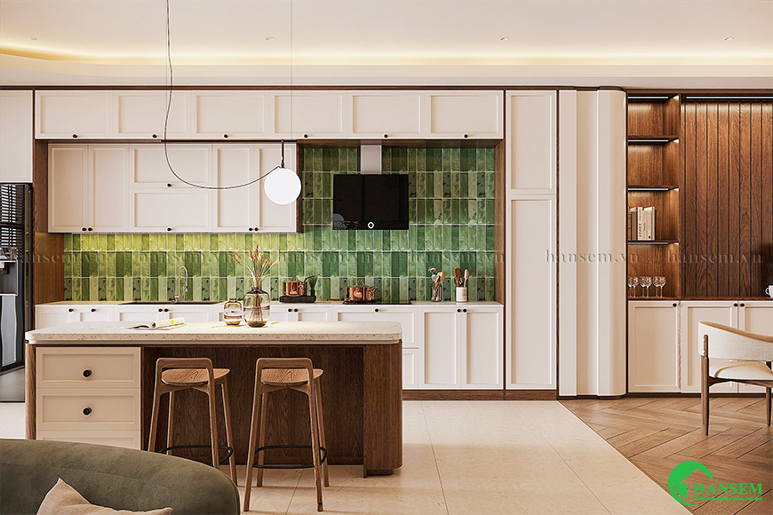 Thiết kế với kiểu dáng độc đáo và tổng thể không gian hài hòa, sang trọng