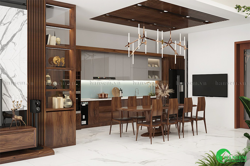 Thiết bị bếp sắp xếp khoa học để tối ưu diện tích đảm bảo sự tiện lợi và an toàn sử dụng