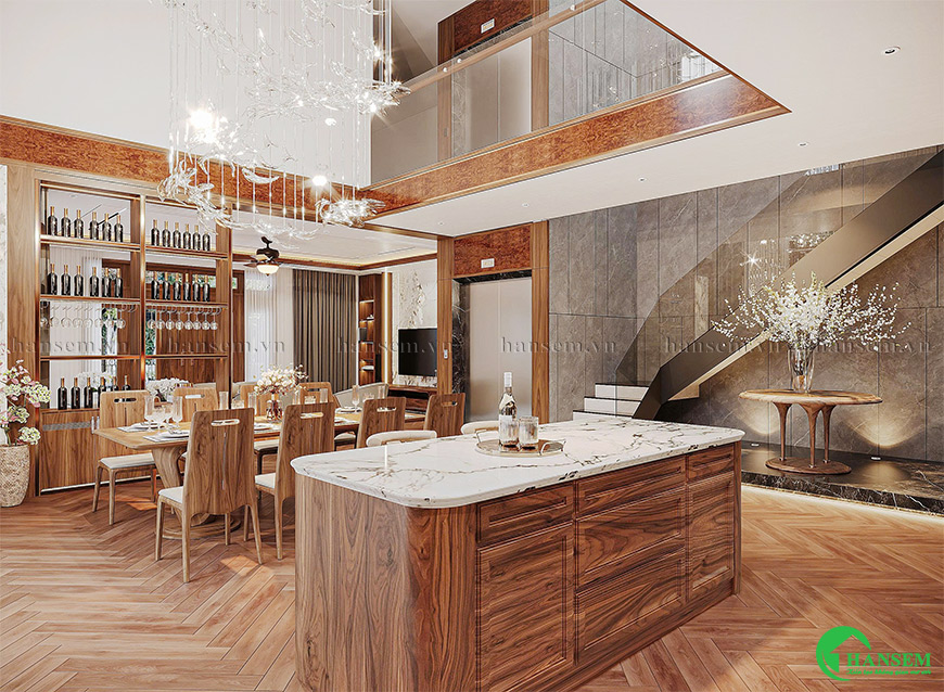 Sử dụng vật liệu cao cấp đường nét thiết kế tinh xảo cùng bảng màu sang trọng