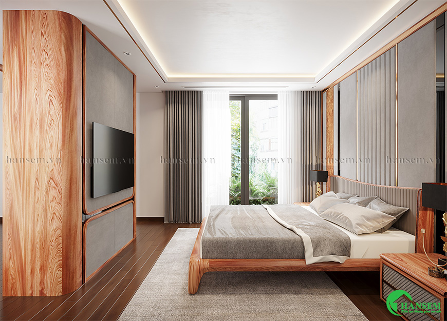 nội thất phòng ngủ đề cao sự hài hòa giữa công năng, thẩm mỹ