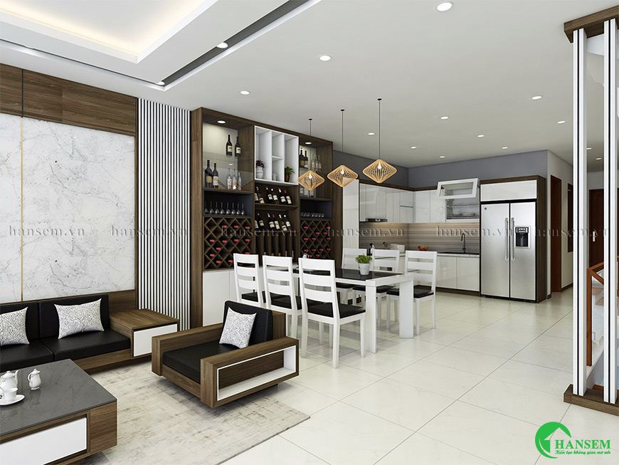 Thiết kế khoa học tận dụng từng mét vuông diện tích mang lại sự thông thoáng và cảm giác rộng rãi hơn cho ngôi nhà