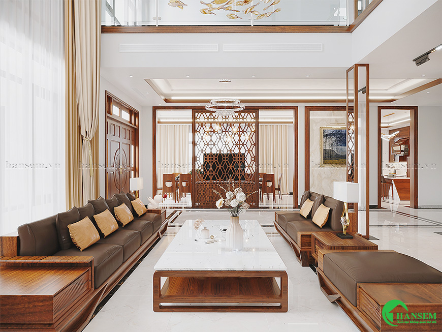 Thiết kế không gian biệt thự đẹp sang trọng