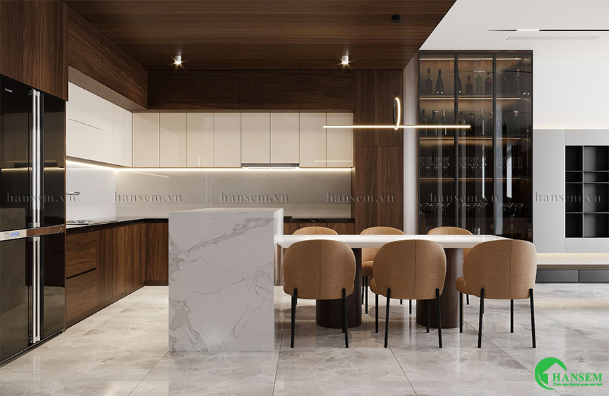 Không gian thiết kế đồng bộ hài hòa sắc màu đẹp