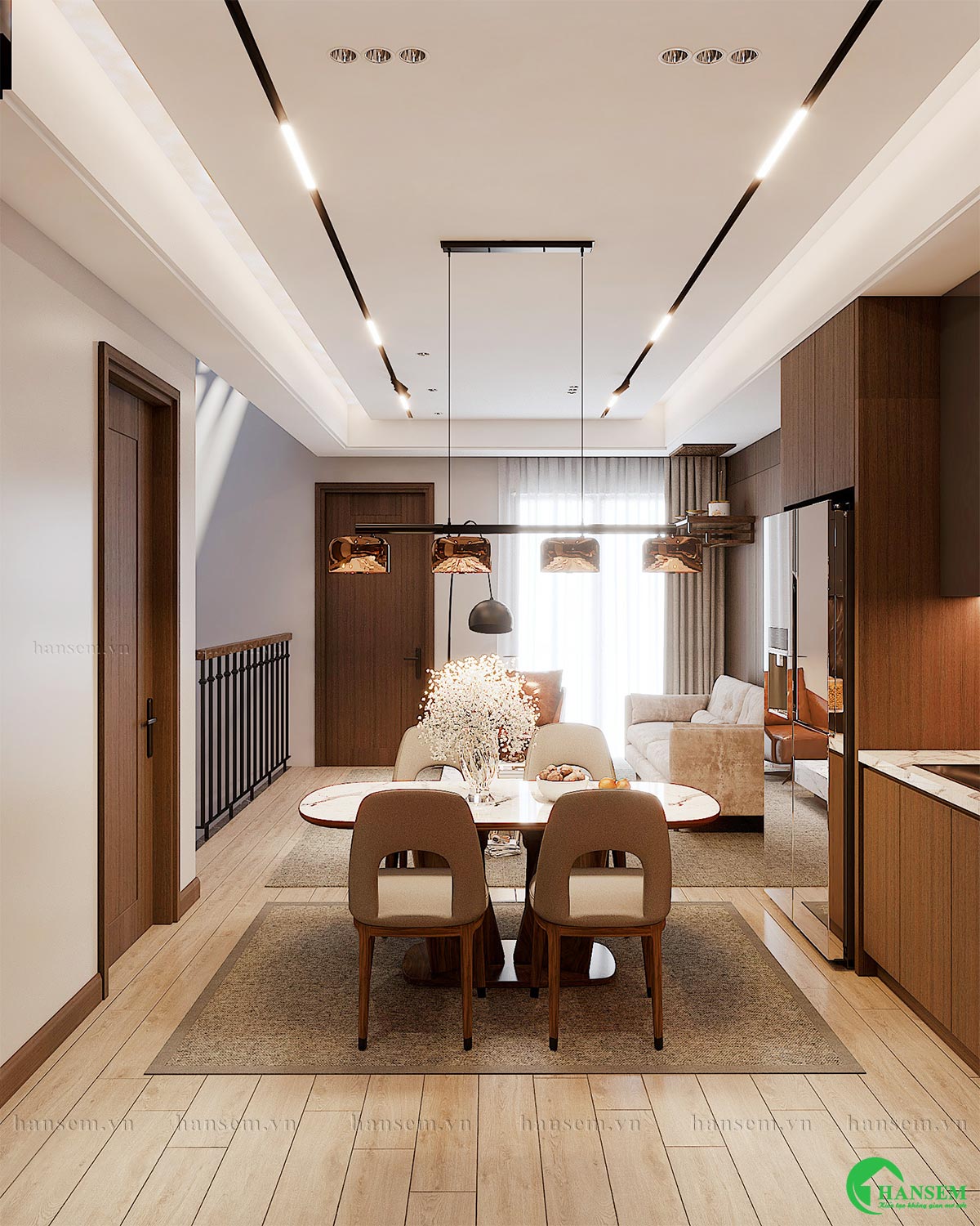 thiết kế thi công nội thất nhà chị hằng tại thành vinh