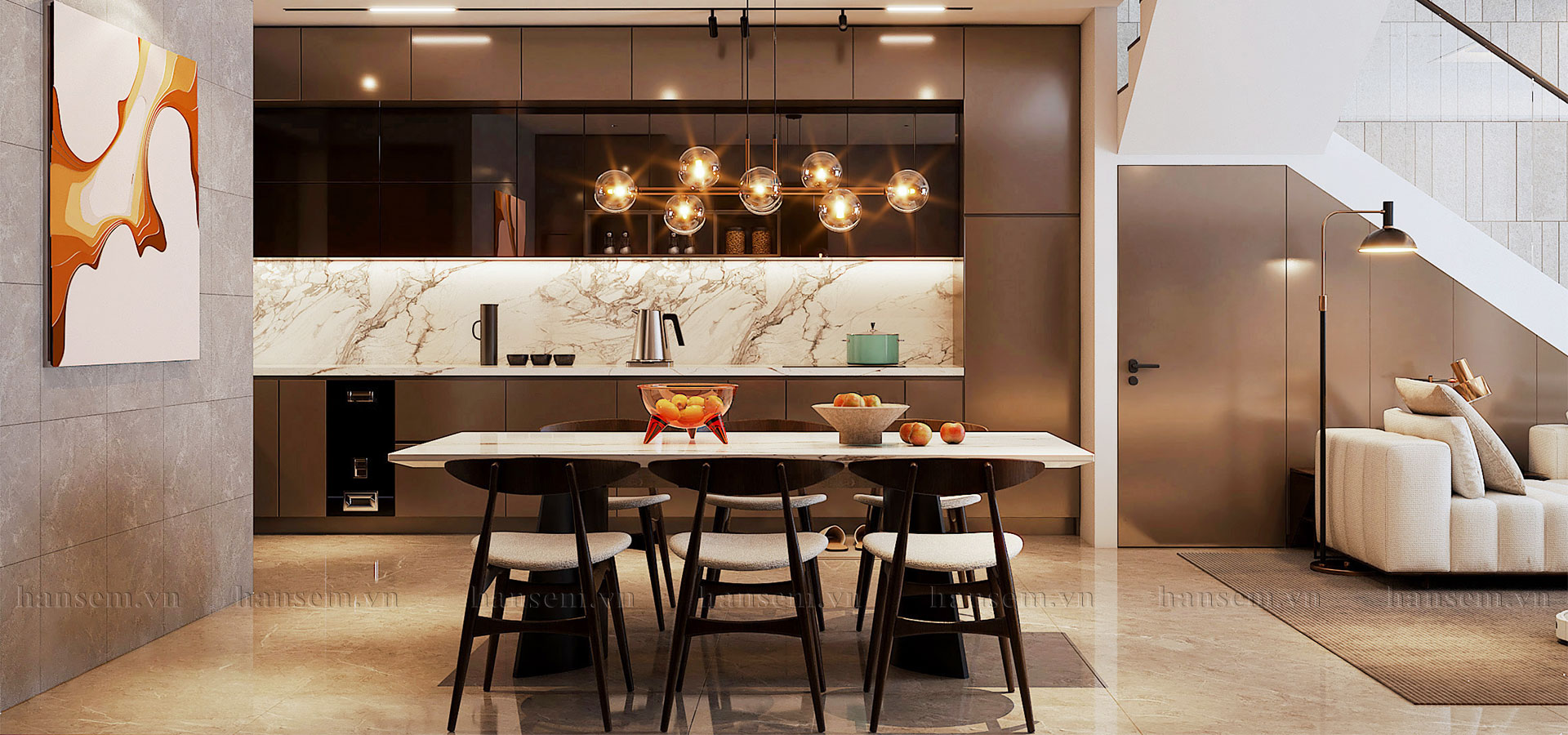 thiết kế thi công nội thất nhà anh kiệt tại vinh hưng