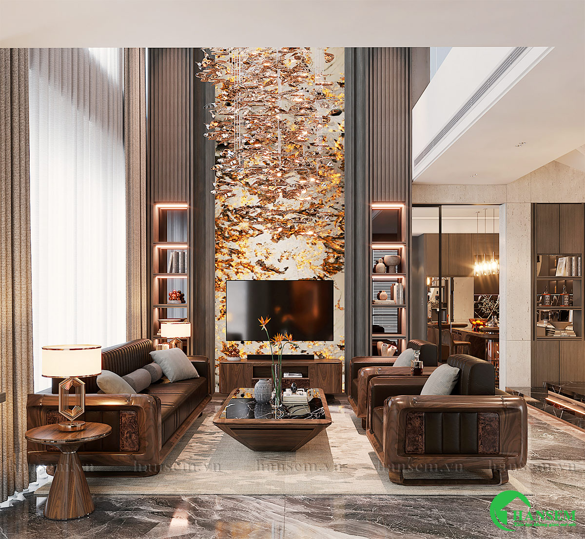 thiết kế thi công nội thất nhà anh hòa tại vinh phú