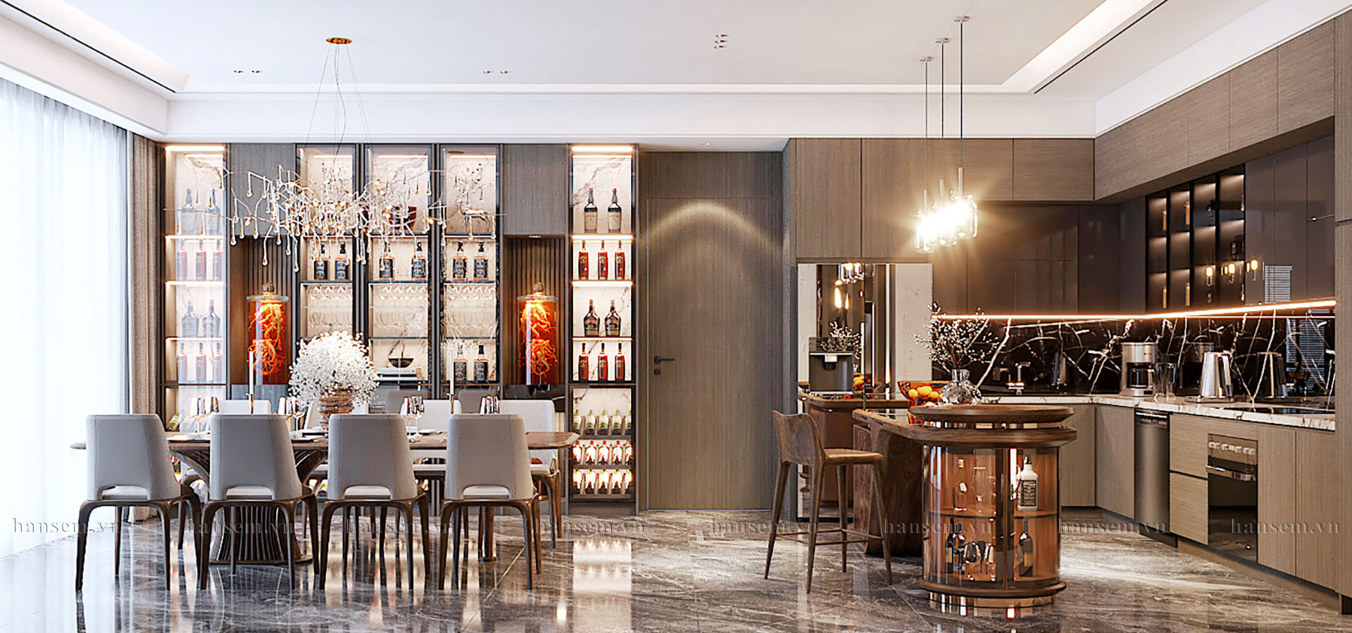 thiết kế thi công nội thất nhà anh hòa tại vinh phú