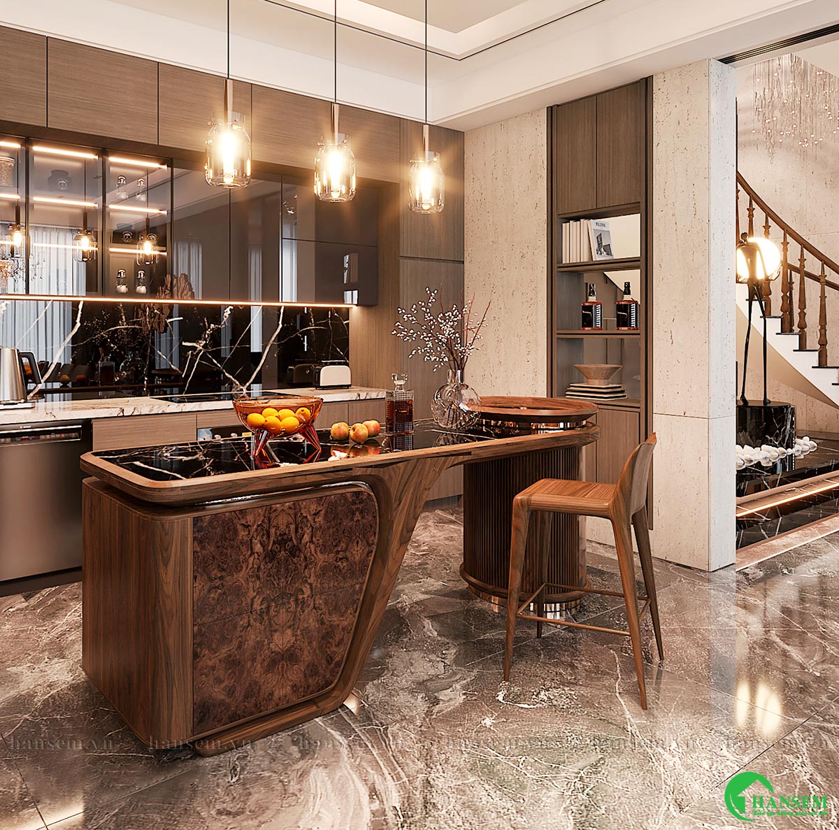 thiết kế thi công nội thất nhà anh hòa tại vinh phú