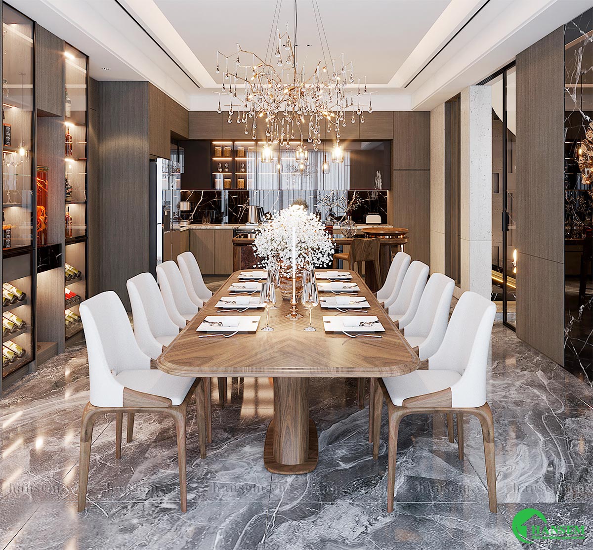 thiết kế thi công nội thất nhà anh hòa tại vinh phú