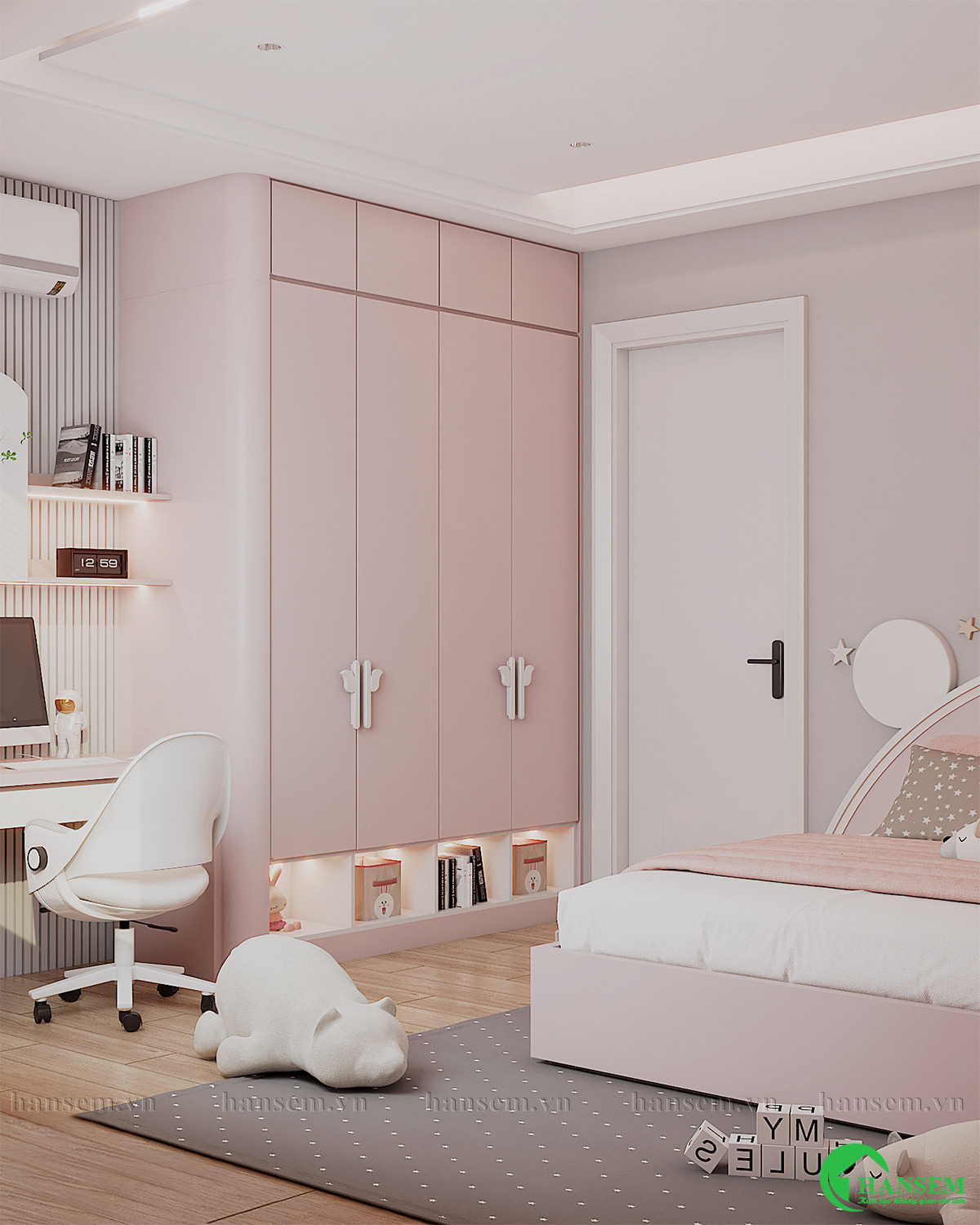 thiết kế thi công nội thất nhà chị khuyên tại vinh lộc